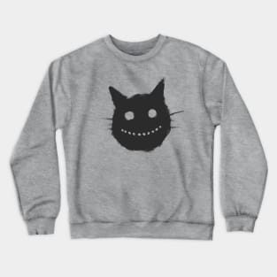 Smiling black cat Crewneck Sweatshirt